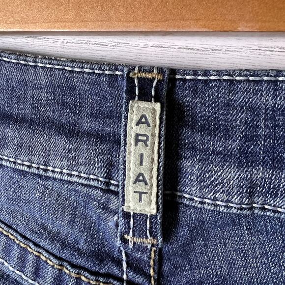 Ariat Jeans Womens Size 27L Real Denim Riding Whipstitch Ocean Bootcut - Picture 10 of 16